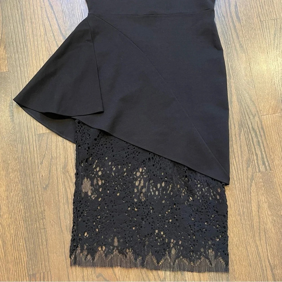 MASON BY MICHELLE MASON Racer Dress With Lace Skirt Large - Picture 5 of 9